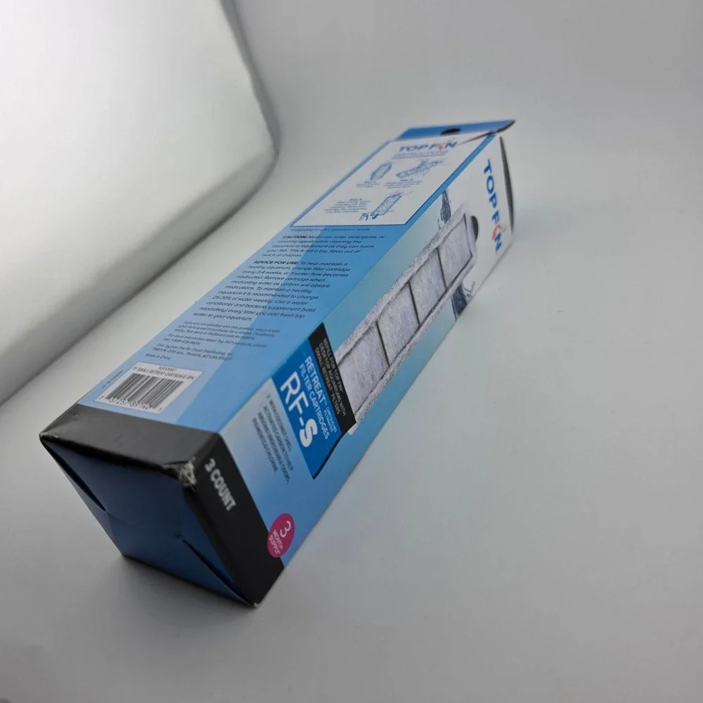 Top Fin Retreat Filter Cartridges RF-S 3 Count Small Desktop Aquarium‎ Refill